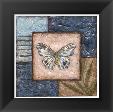 Framed Butterfly Montage II Print