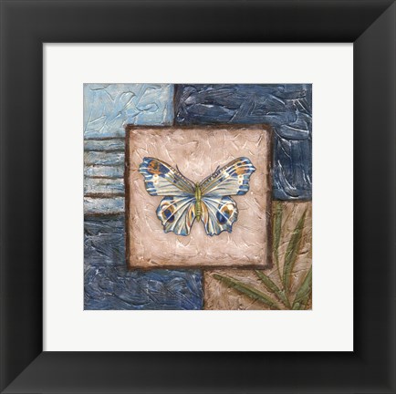 Framed Butterfly Montage II Print