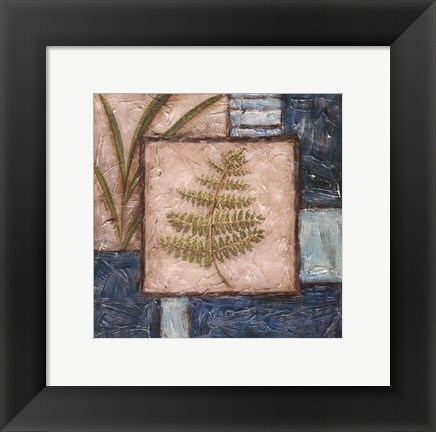 Framed Fern Montage I Print