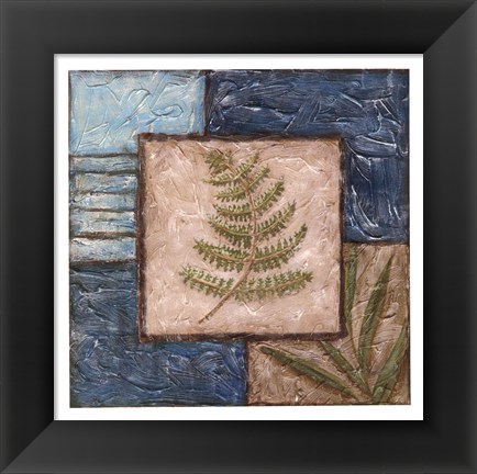 Framed Fern Montage II Print