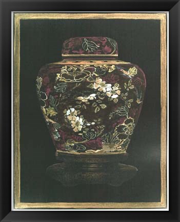 Framed Oriental Ginger Jar II Print