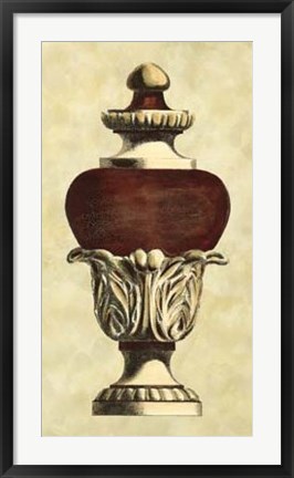 Framed Antique Urn I Print