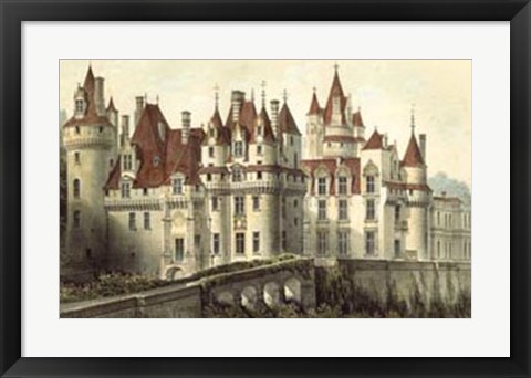 Framed French Chateaux VII Print