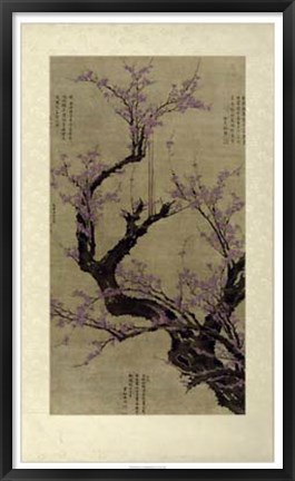 Framed Plum Blossom Tree Print