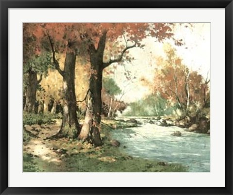 Framed Autumn Landscape I Print