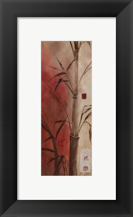 Framed Bamboo Design II Print