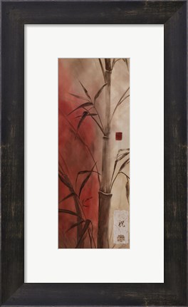 Framed Bamboo Design II Print