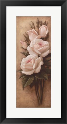 Framed Pink Petals II Print