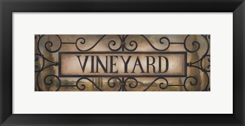 Framed Vineyard Print