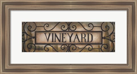 Framed Vineyard Print