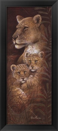 Framed Serengeti Twins Print