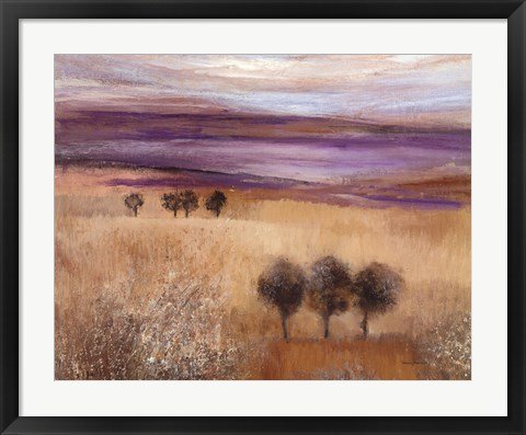 Framed Heather Landscape II Print