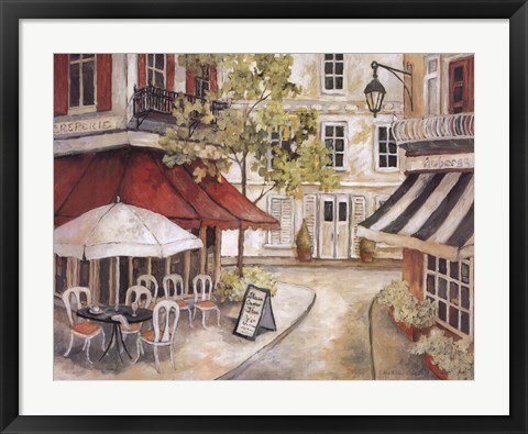 Framed Daytime Cafe I Print