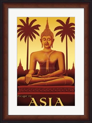 Framed Escape to Asia Print