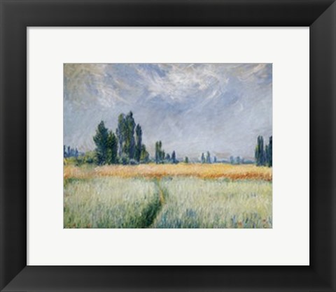 Framed Wheatfield, 1881 Print