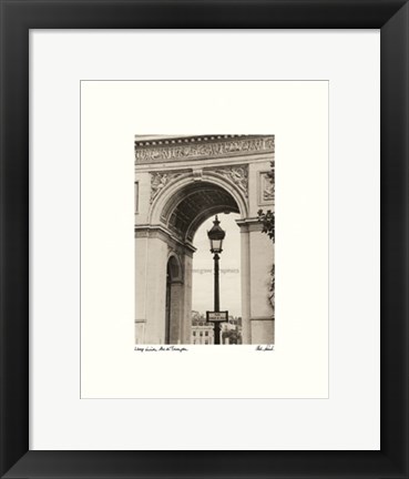 Framed Lamp Inside Arc de Triomphe Print