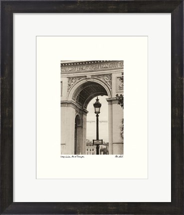 Framed Lamp Inside Arc de Triomphe Print