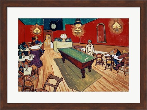 Framed Night Cafe in the Place Lamartine in Arles, c.1888 Print