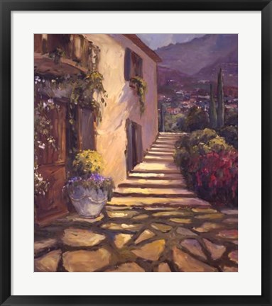 Framed Sun Lit Villa Print