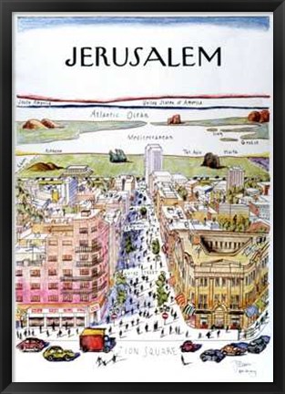 Framed Jerusalem Print