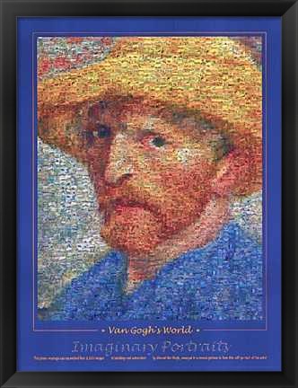 Framed Van Gogh&#39;s World Print