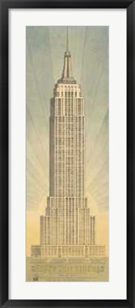 Framed Empire State Building Print