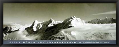 Framed Alpenpanorama Schweiz Print