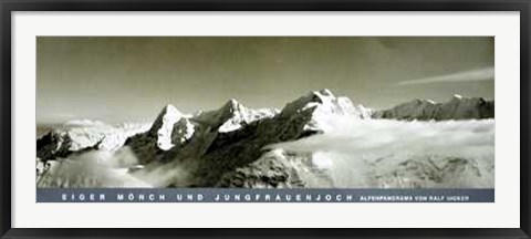 Framed Alpenpanorama Schweiz Print