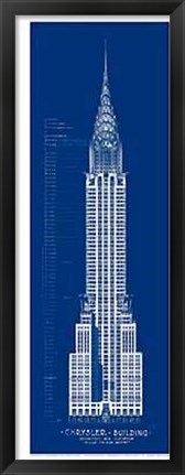 Framed Chrysler Building Print