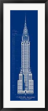 Framed Chrysler Building Print