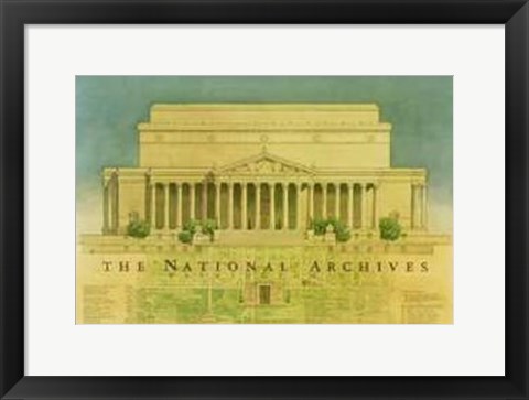 Framed National Archives, Washington Dc Print