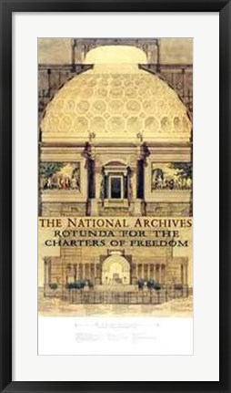 Framed National Archives Rotunda Print