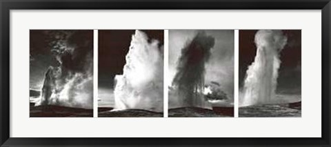 Framed Old Faithful Geyser Print