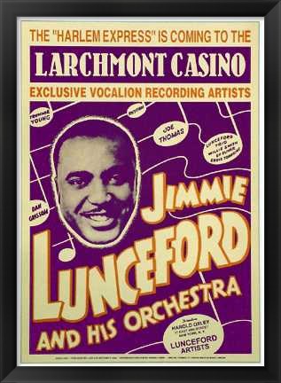 Framed Jimmie Lunceford: Larchmont Casino, 1938 Print