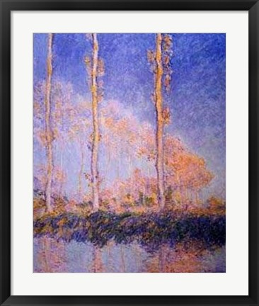 Framed Poplars Print