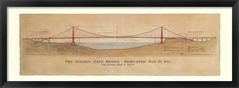 Framed Golden Gate Bridge Print