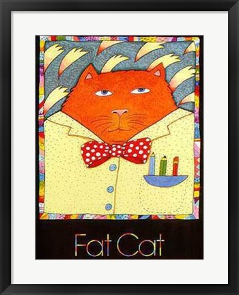 Framed Fat Cat Print