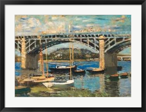 Framed Bridge at Argenteuil (bridge center) Print