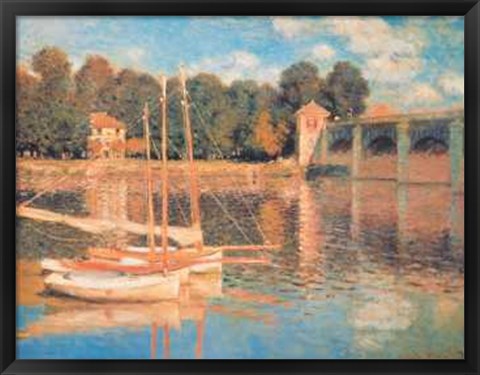 Framed Pont D&#39;argenteuil Print