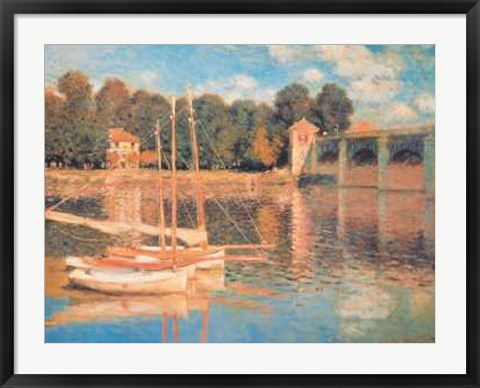 Framed Pont D&#39;argenteuil Print