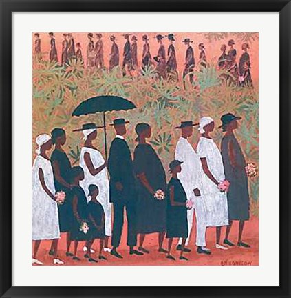 Framed Funeral Procession Print