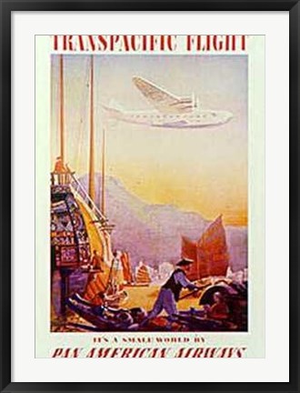 Framed China Clipper Print