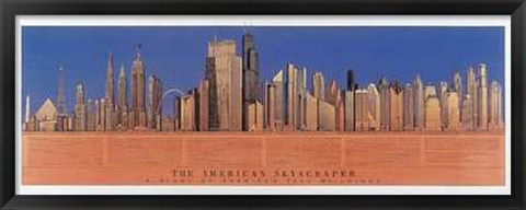 Framed American Skyscraper Print