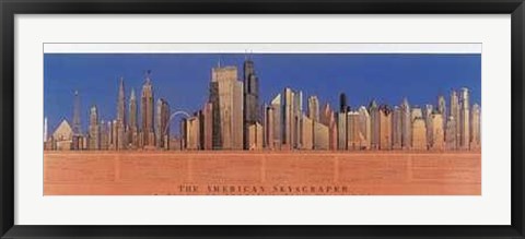 Framed American Skyscraper Print