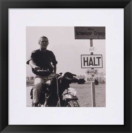 Framed Steve Mcqueen, Great Escape Print