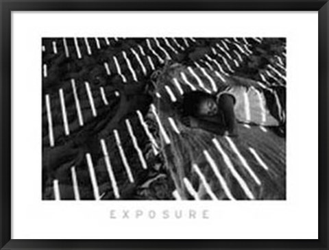 Framed Asleep on Coney Island Ny 1985 Print