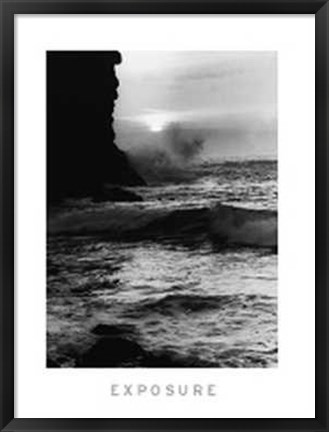 Framed Sunset Seascape Print