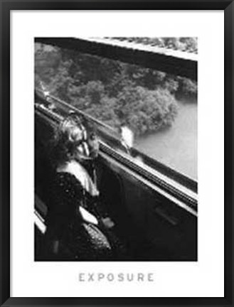 Framed Traveling By Train Print