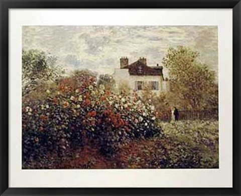 Framed Artist&#39;s Garden, Argenteuil Print