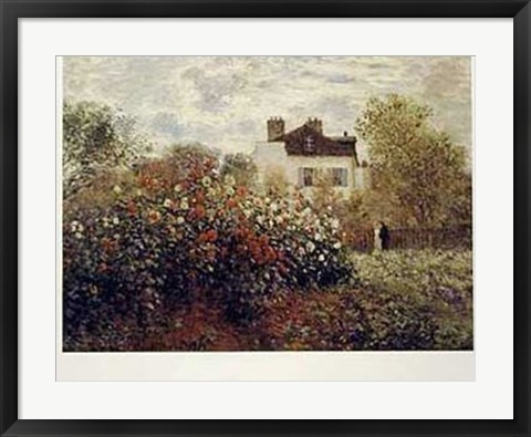 Framed Artist&#39;s Garden, Argenteuil Print